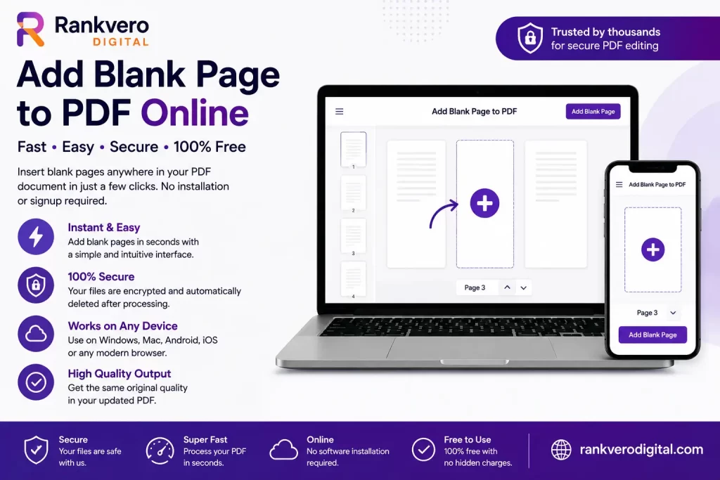 Add Blank Page to PDF online tool